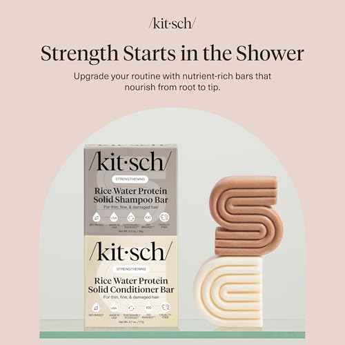 Rice Water Solid Shampoo and Conditioner Set for Hair Growth (5.9 Ounce)
