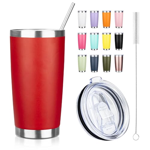 20oz Tumbler with Straw and Brush