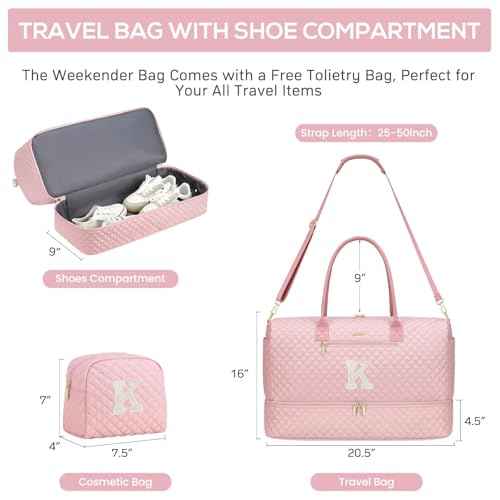 Letter Weekender Bags for Womens