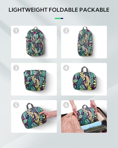 Small Lightweight Packable Hiking Backpack Foldable Travel Daypack