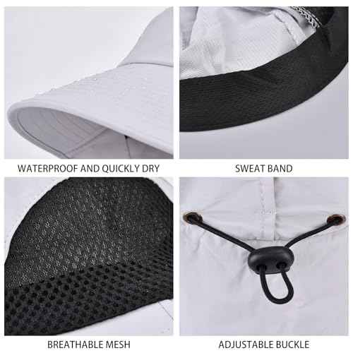 Sun Hat for Men Women with Neck Flap