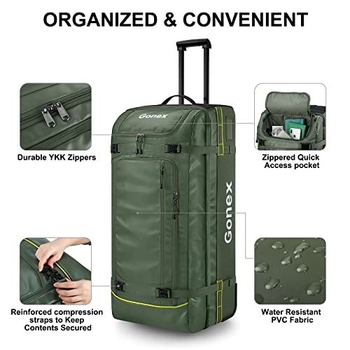 Rolling Duffle Bag with Wheels