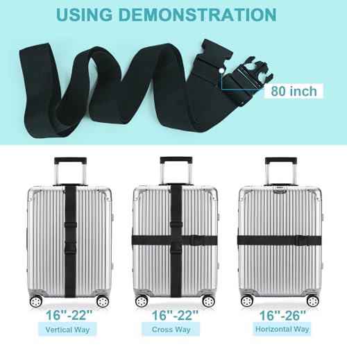 80In Luggage Straps for Suitcase Travel Long Belt Accessories