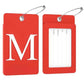 2 Pack Initial Luggage Tags for Suitcases Airplane Travel Essentials (2 Count)
