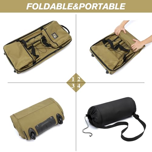 Collapsible Duffle Bag with Wheels 130
