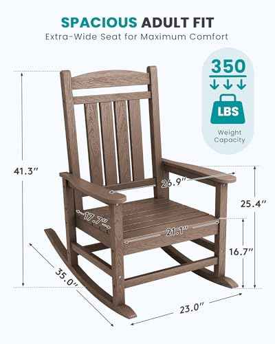 Outdoor Rocking Chair Set of 4 (4 Count)