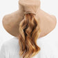 Ultra Wide Cotton Linen Hat UPF50+ Packable UV Sun Protection Hat with Large Brim and Detachable Strap Large