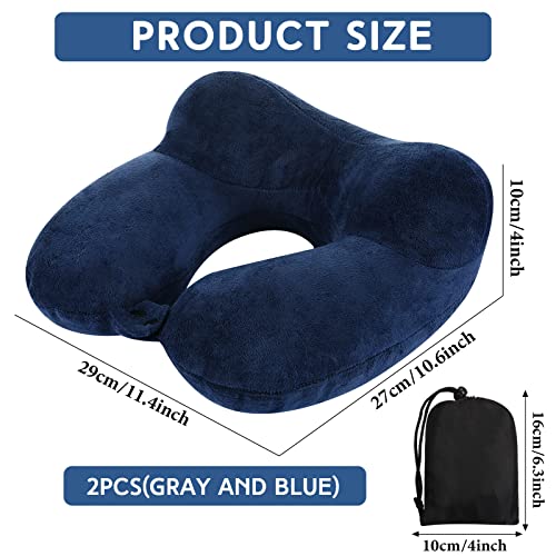 2 Inflatable Neck Pillow Airplane Travel (2 Count)