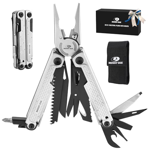 20-in-1 Multitool Pliers with Window Breaker, Stainless Steel