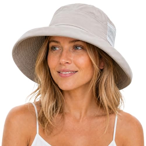 UVCoolix UPF 50+ Wide Brim Ponytail Sun Hat
