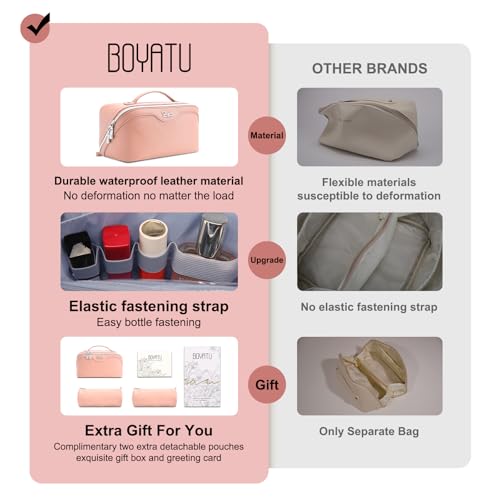 Travel Makeup Bag Organizer Cosmetic Bag (3 Count)