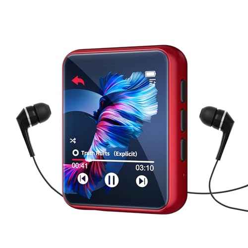 MP3 Player Bluetooth 5.3 Full Touch Screen Color Screen mini MP3 Player