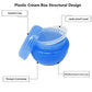Travel Containers Sets Silicone & PP Cream Jars for Toiletries Empty Lotion Leak (9 Count)