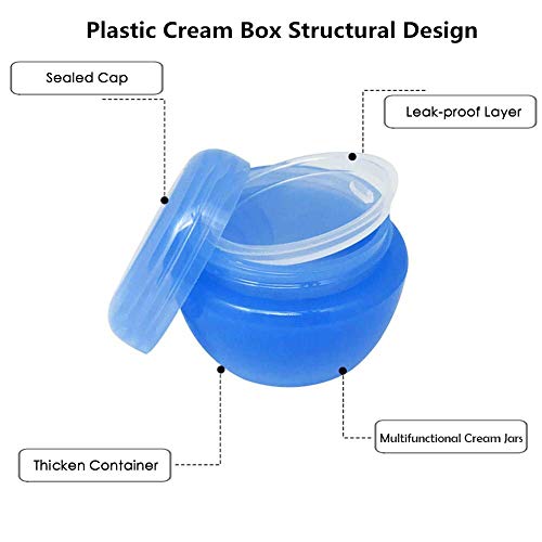 Travel Containers Sets Silicone & PP Cream Jars for Toiletries Empty Lotion Leak (9 Count)