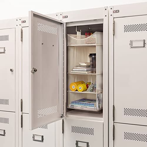 3 Shelf Hanging Closet Organizer with Half Compartment