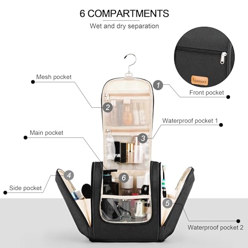 Travel Hanging Toiletry Bag for Women and Men