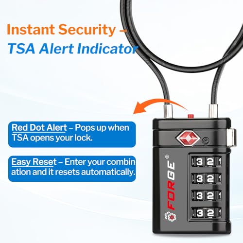 Open Alert TSA Approved Luggage Locks