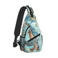 Sling Bag Turtle Sea Coral Ocean Hiking Daypack Crossbody Shoulder Backpack Travel Chest Pack for Men Women
