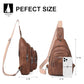 10L Crossbody Sling Bag for Women Men Anti Theft Cross Body Fanny Pack Belt Bag Purse Gifts for Women Faux Leather