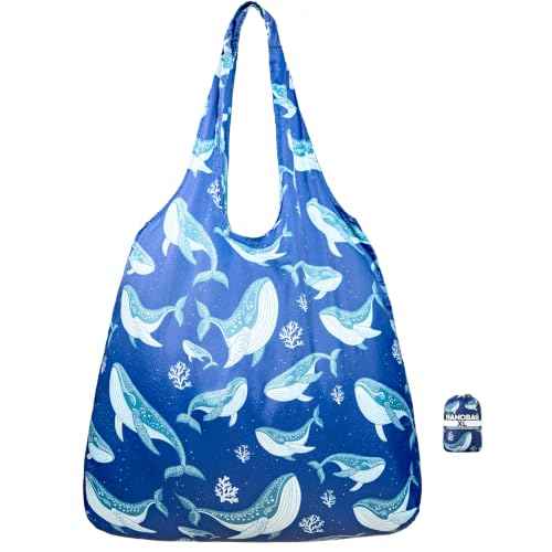 XL 25L Tote Foldable Packable Reusable Grocery Shopping Bag
