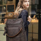 Vegan Leather Laptop Backpack for Women 15.6 inch Work Backpack Fashion Travel Backpack Purse for Business College
