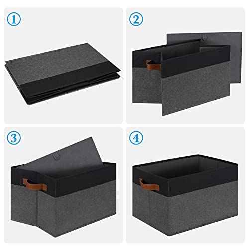 Large Fabric Storage Bins (3 Count)
