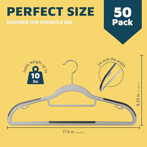 Plastic Clothes Hanger Set (50 Count)