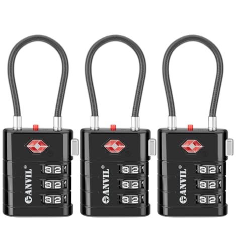 TSA Approved Luggage Locks (3 Count)