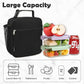 Kids Lunch Box Insulated Letter Print Soft Bag Mini Cooler Back to School Thermal Meal Tote Kit for Girls