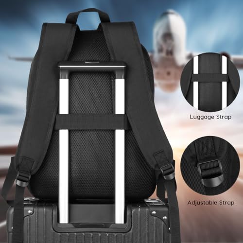 Black Backpack for Women Men
