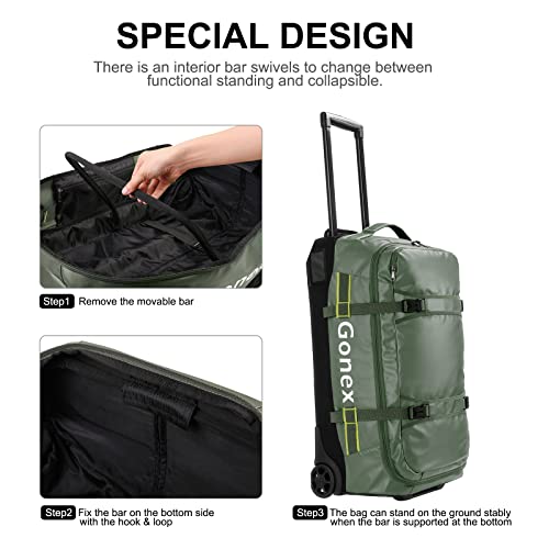 Rolling Duffle Bag with Wheels