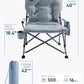 Padded Oversized Folding Camping Chair for Adults