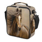 Animal Hores Brown Kids Lunch Box for Girls Boys Reusable Insulated Lunch Bag for Kids Toddler Thermal Cooler Spacious Lunchbox with Shoulder Strap Lunchbag for School Work Picnic (print 23)