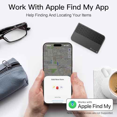 2026 Apple MFi Certified Wallet Tracker Smart Card for Find My iPhone Ultra Thin Air Tracker Tag for Travel