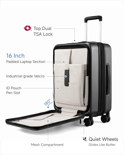 Carry On Front Pocket Expandable Suitcase