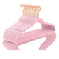 Velvet Hangers 50 Pack Non Slip Heavy Duty Light Pink Rose Gold Hooks (50 Count)