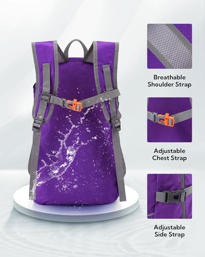 Small Lightweight Packable Hiking Backpack Foldable Travel Daypack