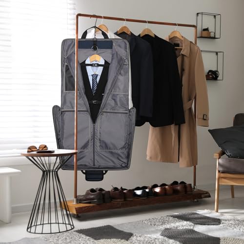 Carry On Garment Bag for Hanging Suits with Shoulder Strap