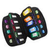 USB Flash Drive Case Organizer Premium Soft Neoprene Storage Holder with 20 Slots and 20 Label Tags for Thumb Drives