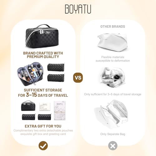 Travel Makeup Bag Organizer (3 Count)
