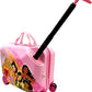 2-in-1 Kids 18” Suitcase & Ride-On Luggage -Lightweight Tow-Along Toddler Luggage With Wheels (Princess)