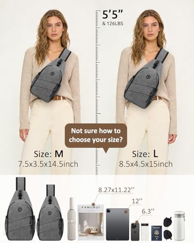 Crossbody Bags for Women Men Trendy Sling Bag Backpack Chest Bag