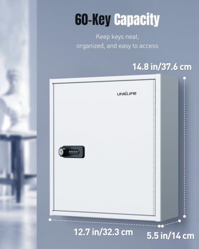 60 Position Steel Key Cabinet with Combination & Key Lock