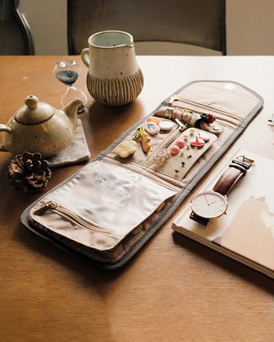 Travel Jewelry Organizer Case Foldable Jewelry Roll