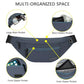 Large Fanny Pack for Men Women Sling Bag with 4