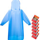 6 & 20 & 50 Pack Disposable Rain Ponchos for Adults