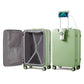 Checked Luggage with Cup Phone Holder and Charger Hard Shell Suitcases with Spinner Wheels