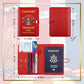 Premium Leather Passport Holder Covers Case