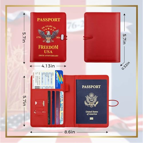 Premium Leather Passport Holder Covers Case