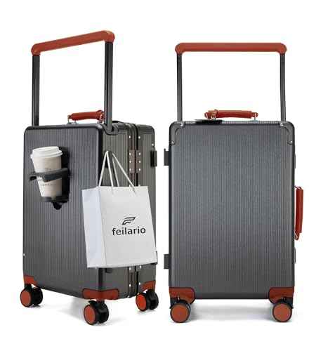 Aluminum Frame Wide Handle PC Carry On Luggage